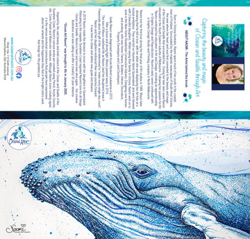 Blue Whale (blank inside) Greeting Card