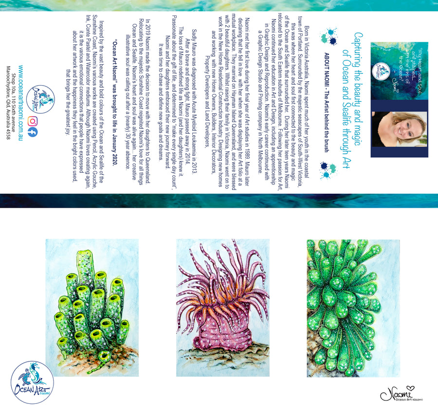 Coral Sea Plants 2 (blank inside) Greeting Card