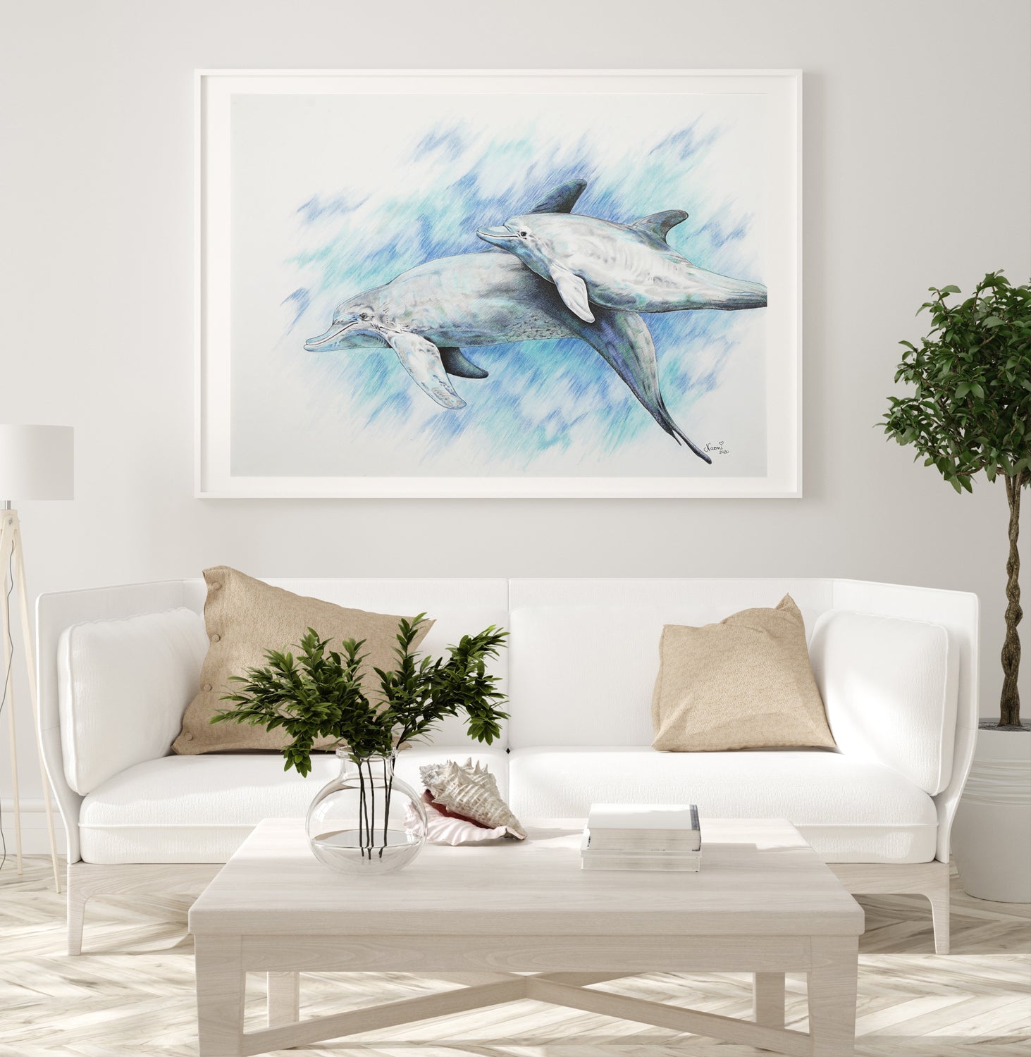 DOLPHIN DUO – OCEAN ART NAOMI