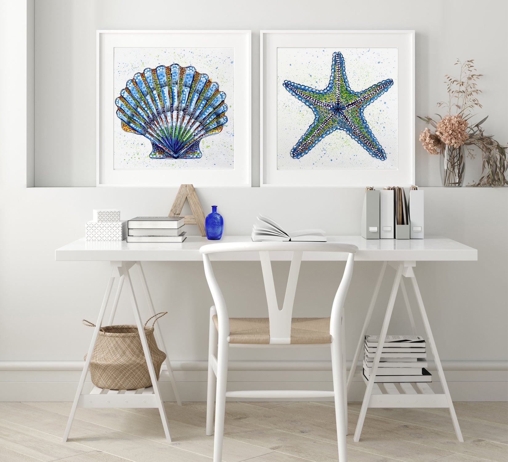 SHELL STARFISH BUBBLES – OCEAN ART NAOMI